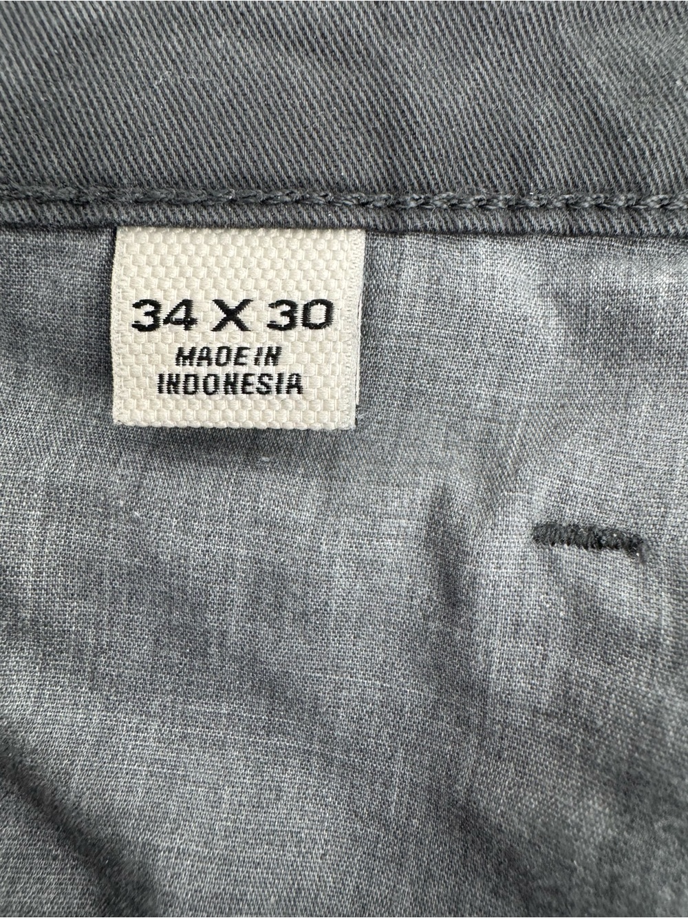 Flint And Tinder Pants Mens 34 X 30 Charcoal Tapered Fit Chino Casual - Picture 4 of 9